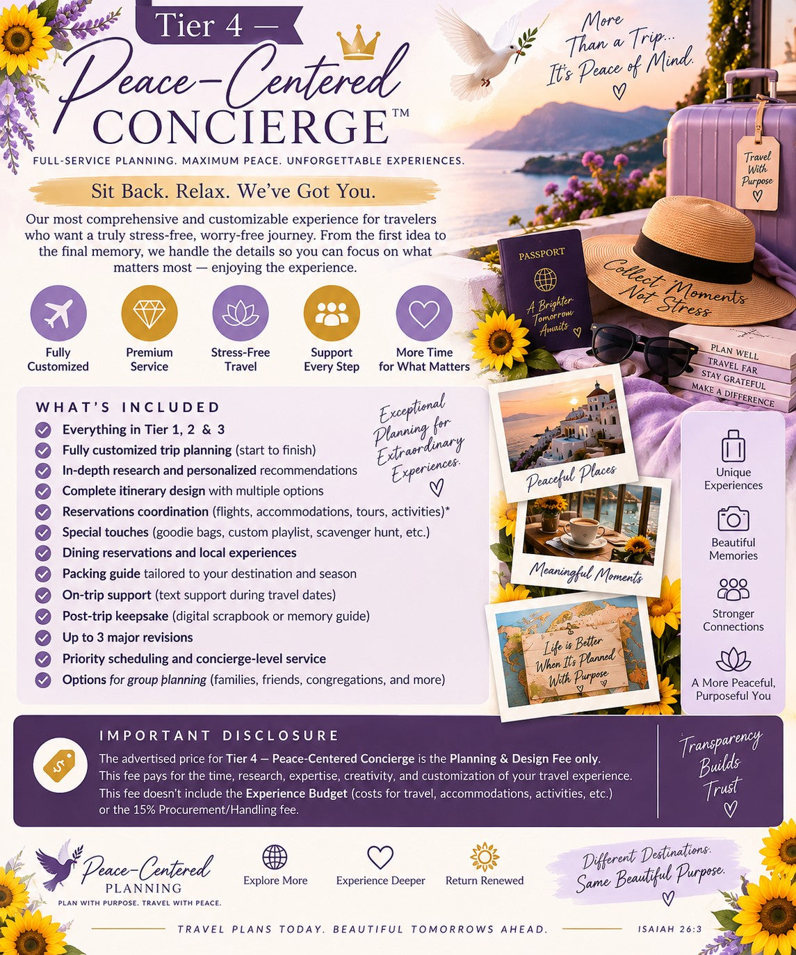 🌻 Peace-Centered Travel Experiences